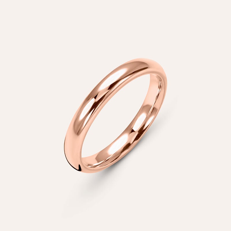 Fede Comoda 3 mm Oro Rosa - Fedi Unisex | Stroili