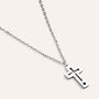 Collana Man Code Acciaio Cristallo