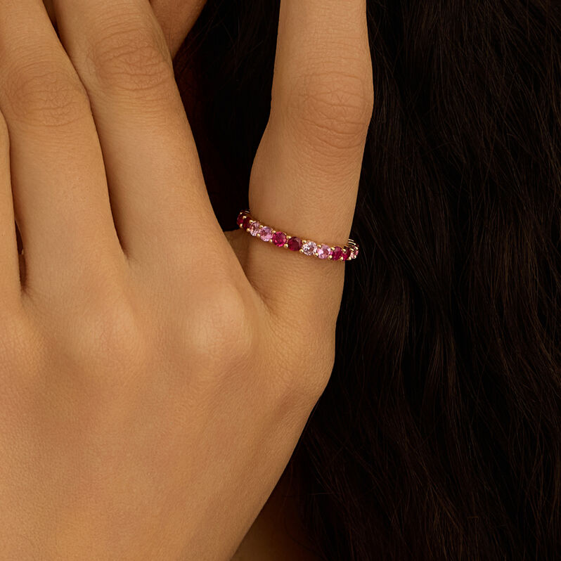 Anello Eternity Golden Dream Placcato Oro Giallo Cubic Zirconia - Anelli Eternity Donna | Stroili