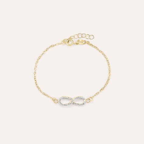 Bracciale Christelle Oro Giallo Cristallo - Bracciali Love Donna | Stroili