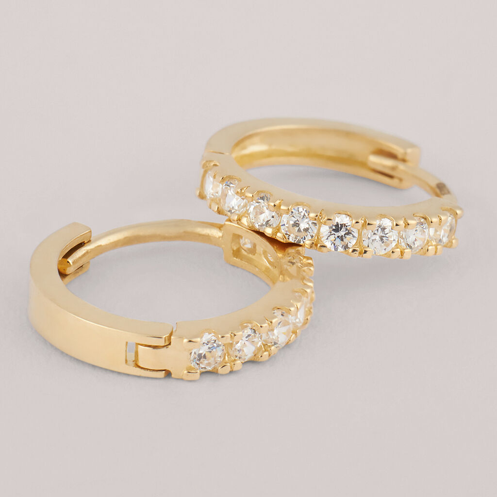 Orecchini A Cerchio Toujours Oro Giallo Cubic Zirconia - Orecchini a Cerchio Donna | Stroili