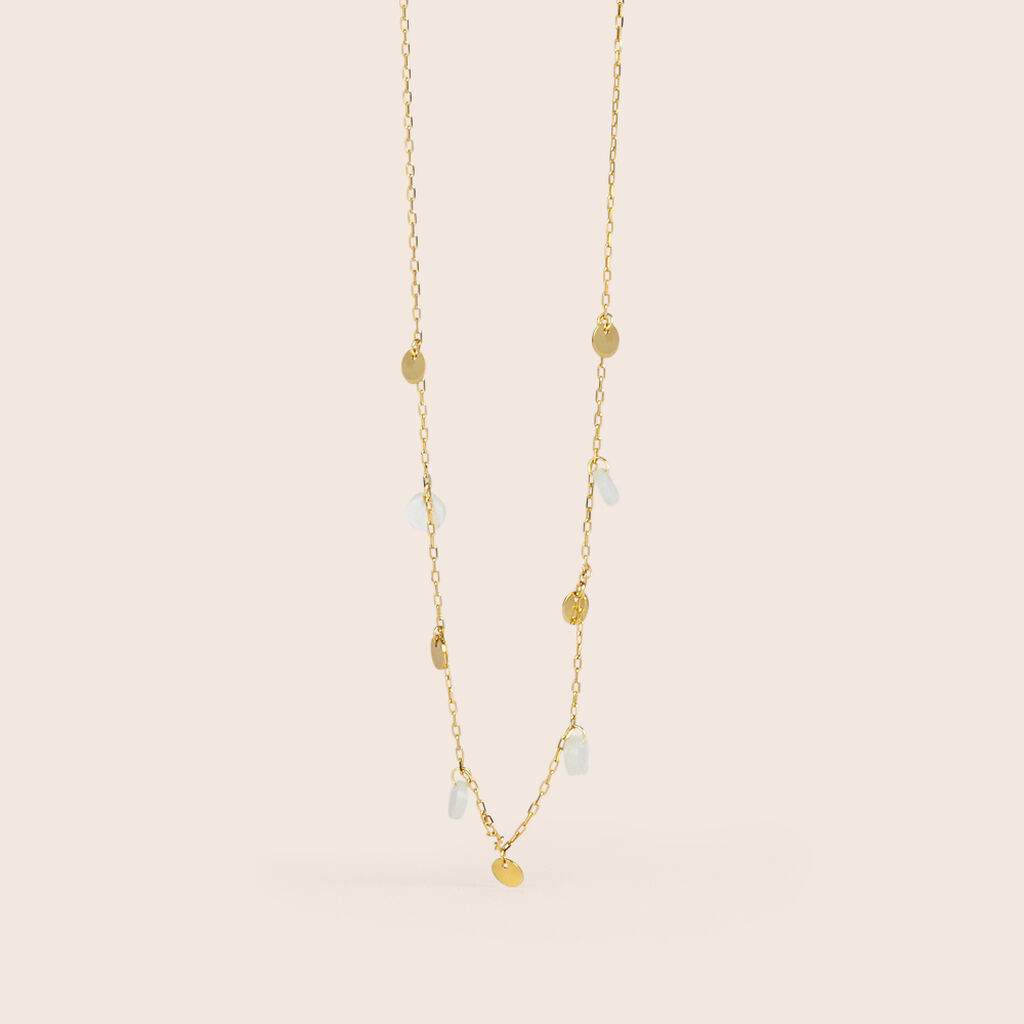 Collana Beverly Oro Giallo Madreperla