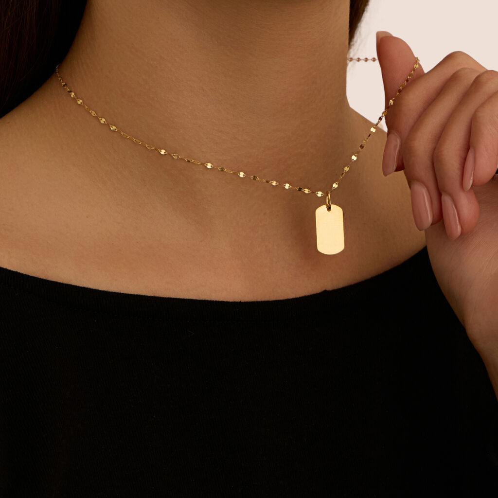 Pendente Poème Oro Giallo - Ciondoli con Incisione Donna | Stroili