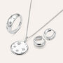 Orecchini A Cerchio Silver Collection Argento Rodiato Cubic Zirconia