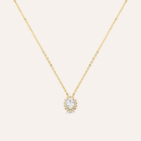 Collana Silver Glow Argento Dorato Cubic Zirconia - Bracciali Donna | Stroili