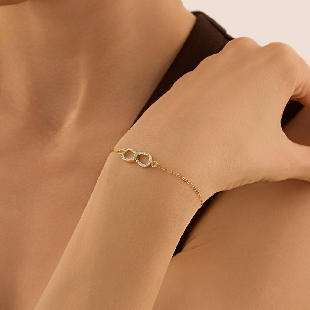 Bracciale Christelle Oro Giallo Cristallo