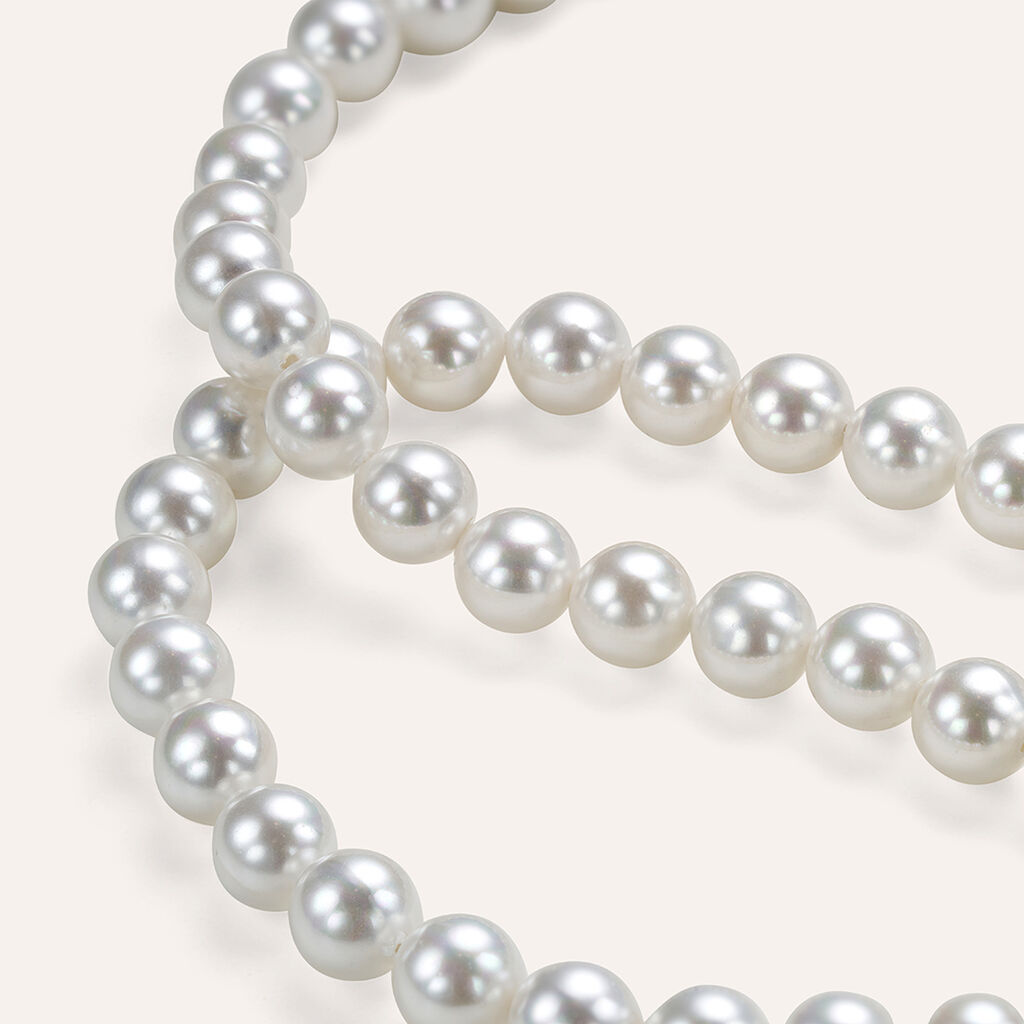 Collana Silver Pearls Argento Rodiato Perla sintentica