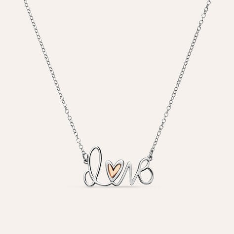 Collana Silver Collection Argento Bicolore Bianco / Rosa - Collane Donna | Stroili