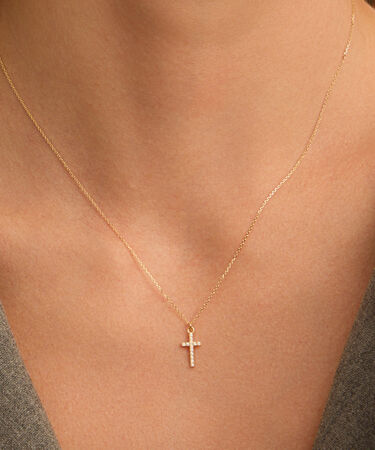Collana Holy Oro Giallo Cubic Zirconia
