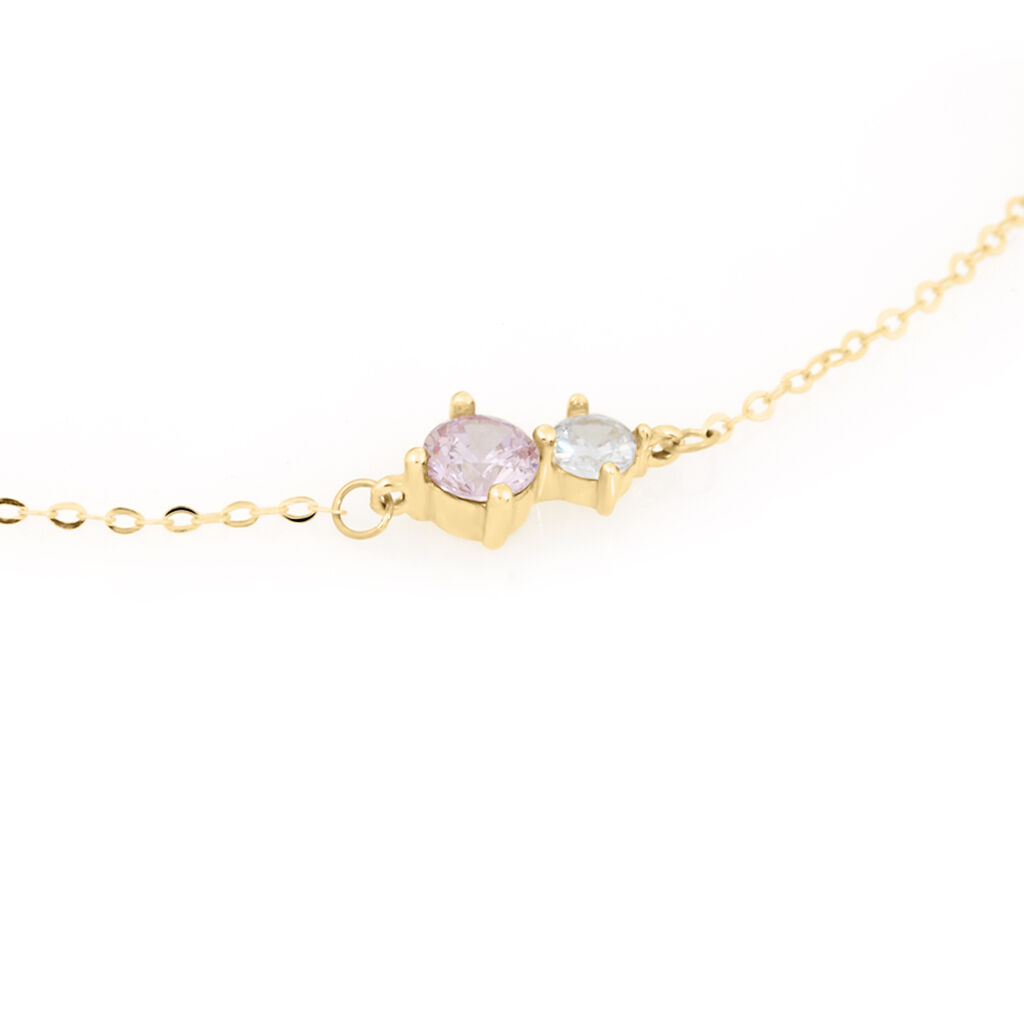 Bracciale Doppio Punto Luce Claire Oro Giallo Cubic Zirconia - Bracciali Amicizia Donna | Stroili