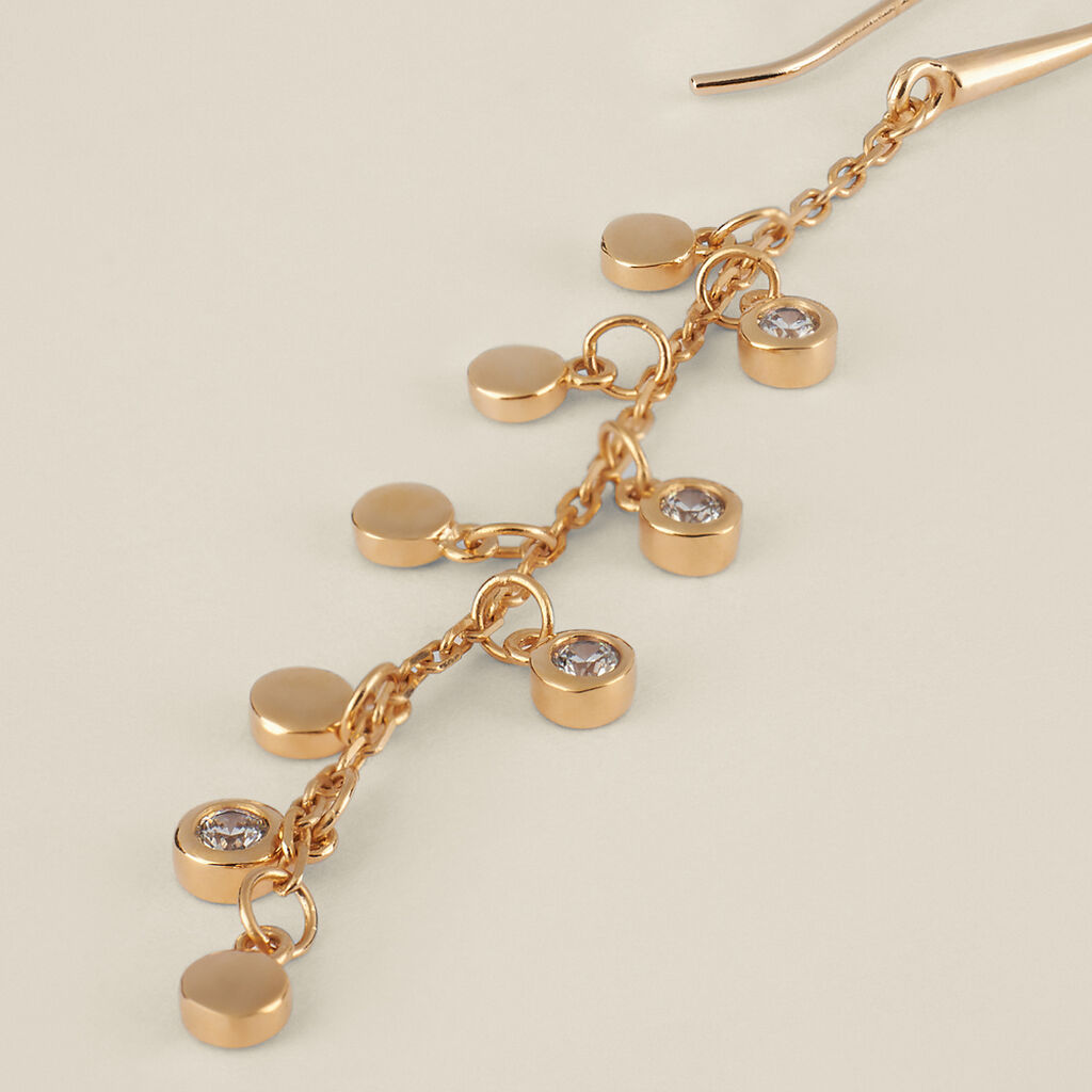 Orecchini Pendenti Golden Dream Placcato Oro Giallo Cubic Zirconia