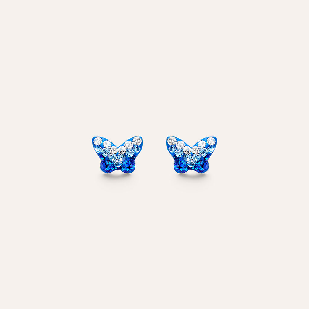 Orecchini Lobo Silver Baby Argento Rodiato Cristallo - Gioielli Bambino | Stroili