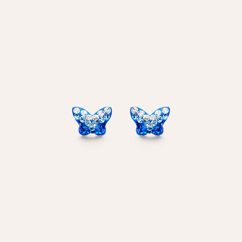 Orecchini Lobo Silver Baby Argento Rodiato Cristallo - Gioielli Bambino | Stroili