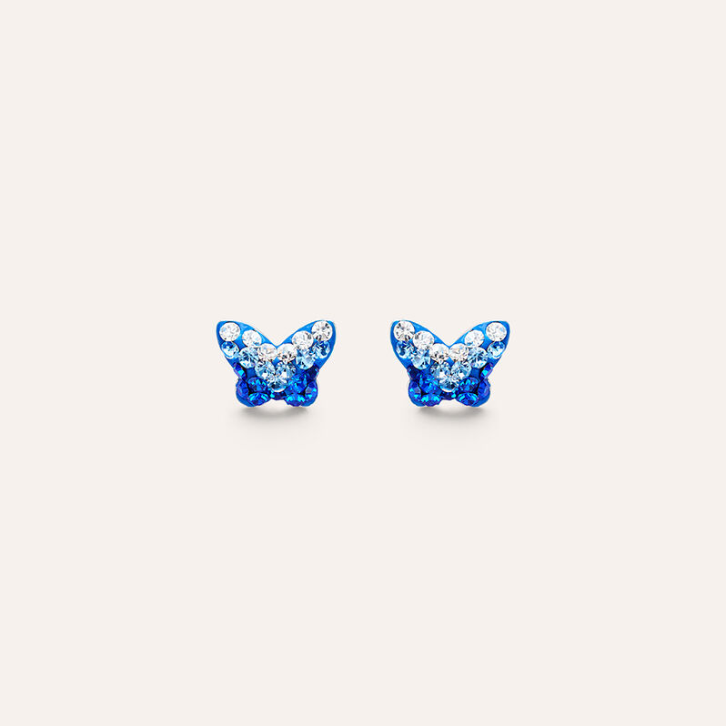 Orecchini Lobo Silver Baby Argento Rodiato Cristallo - Gioielli Bambino | Stroili
