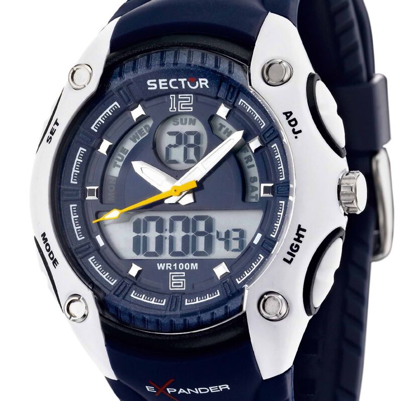 Solo tempo digitatele Street Fashion con cinturino in gomma blu - Orologi Uomo | Stroili