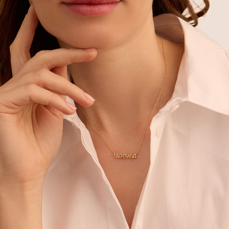 Collana Mamma Silver Collection Argento Dorato - Collane Donna | Stroili