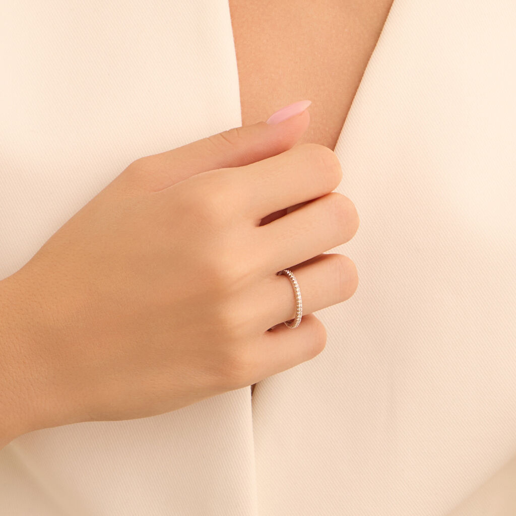 Fede Classica Eternity 1.8 mm Oro Bianco Diamante