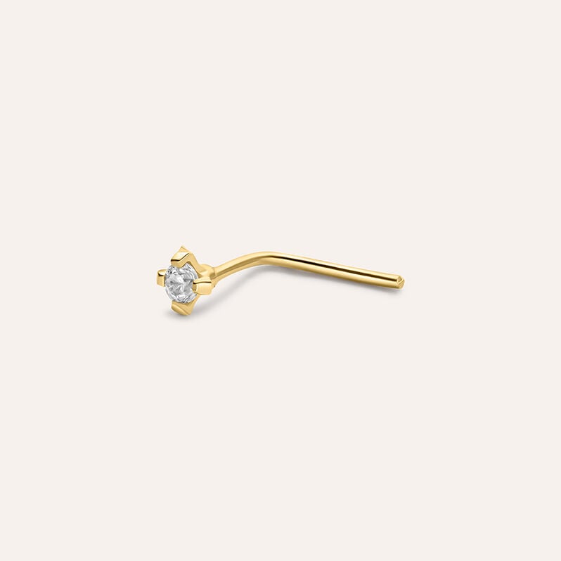 Piercing Naso Punto Luce Bon Ton Oro Giallo Cubic Zirconia - Piercing Naso Donna | Stroili