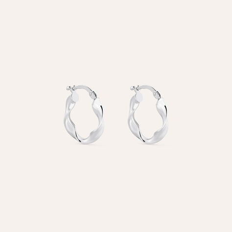 Orecchini A Cerchio Silver Collection Argento Rodiato - Orecchini a Cerchio Donna | Stroili