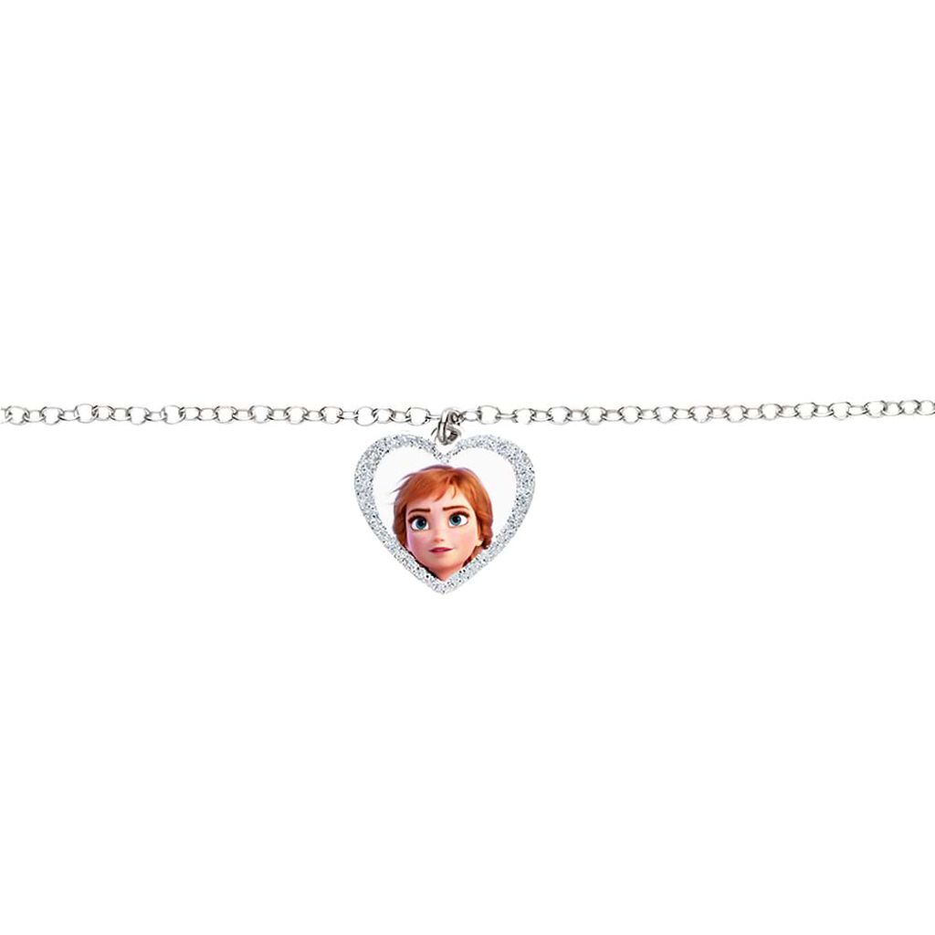 Bracciale con pendente cuore Anna in argento e glitter - Bracciali Bambino | Stroili