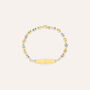 Bracciale Con Targhetta Holy Oro Bicolore