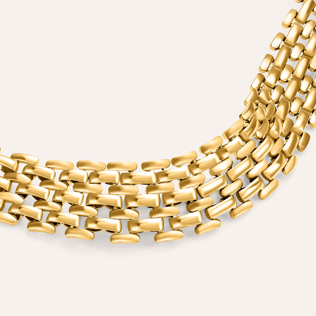 Bracciale Panther Chain Lady Code Acciaio Dorato - Bracciali Donna | Stroili