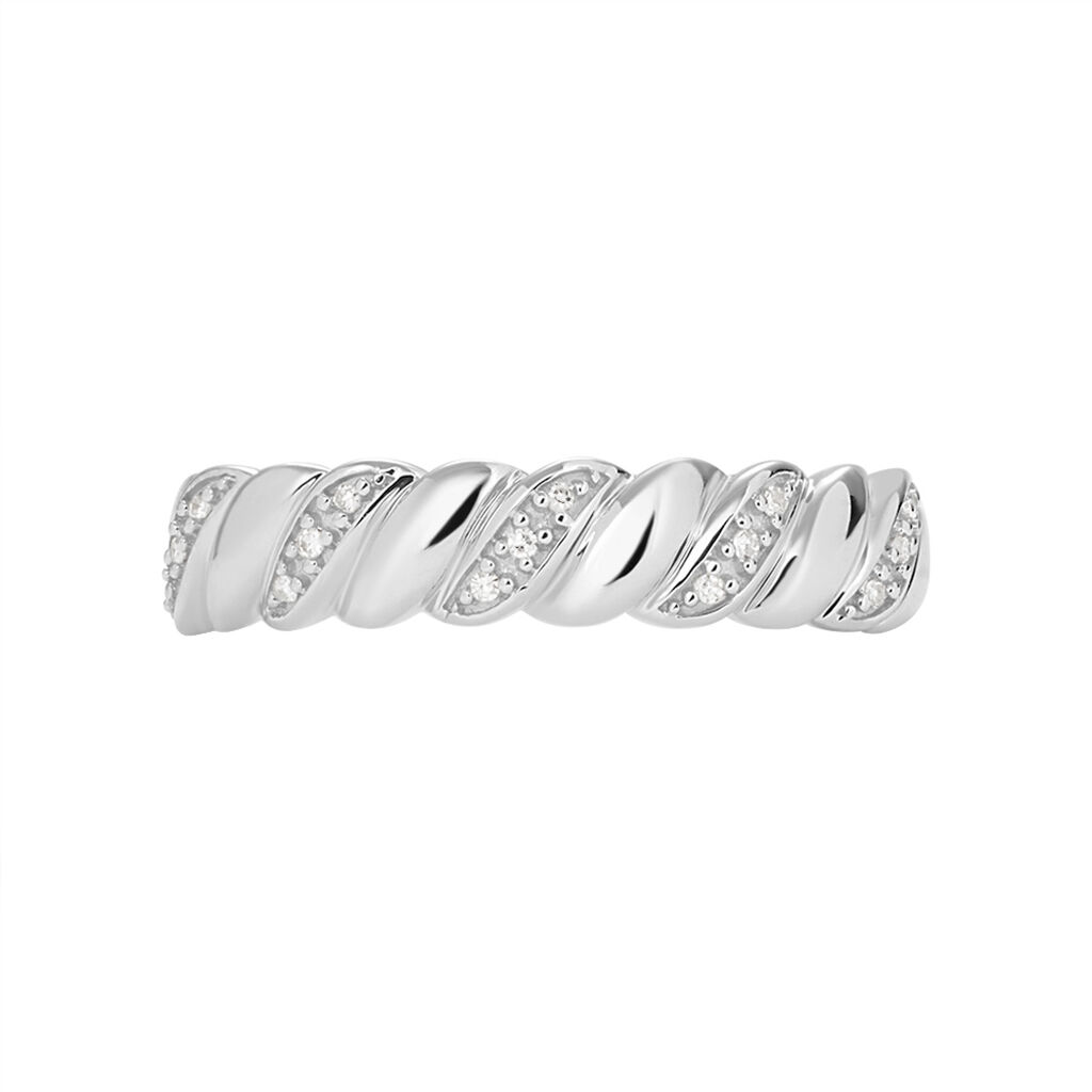 Anello Fascia Sophia Oro Bianco Diamante - Anelli con Pietre Donna | Stroili