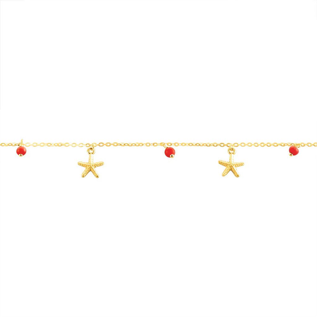 Bracciale Beverly Oro Giallo Corallo - Bracciali Amicizia Donna | Stroili