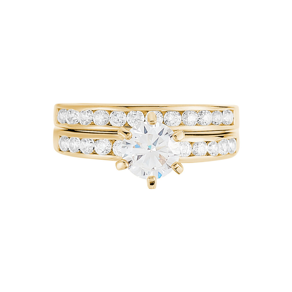 Anello Golden Dream Placcato Oro Giallo Cubic Zirconia - Anelli con Pietre Donna | Stroili