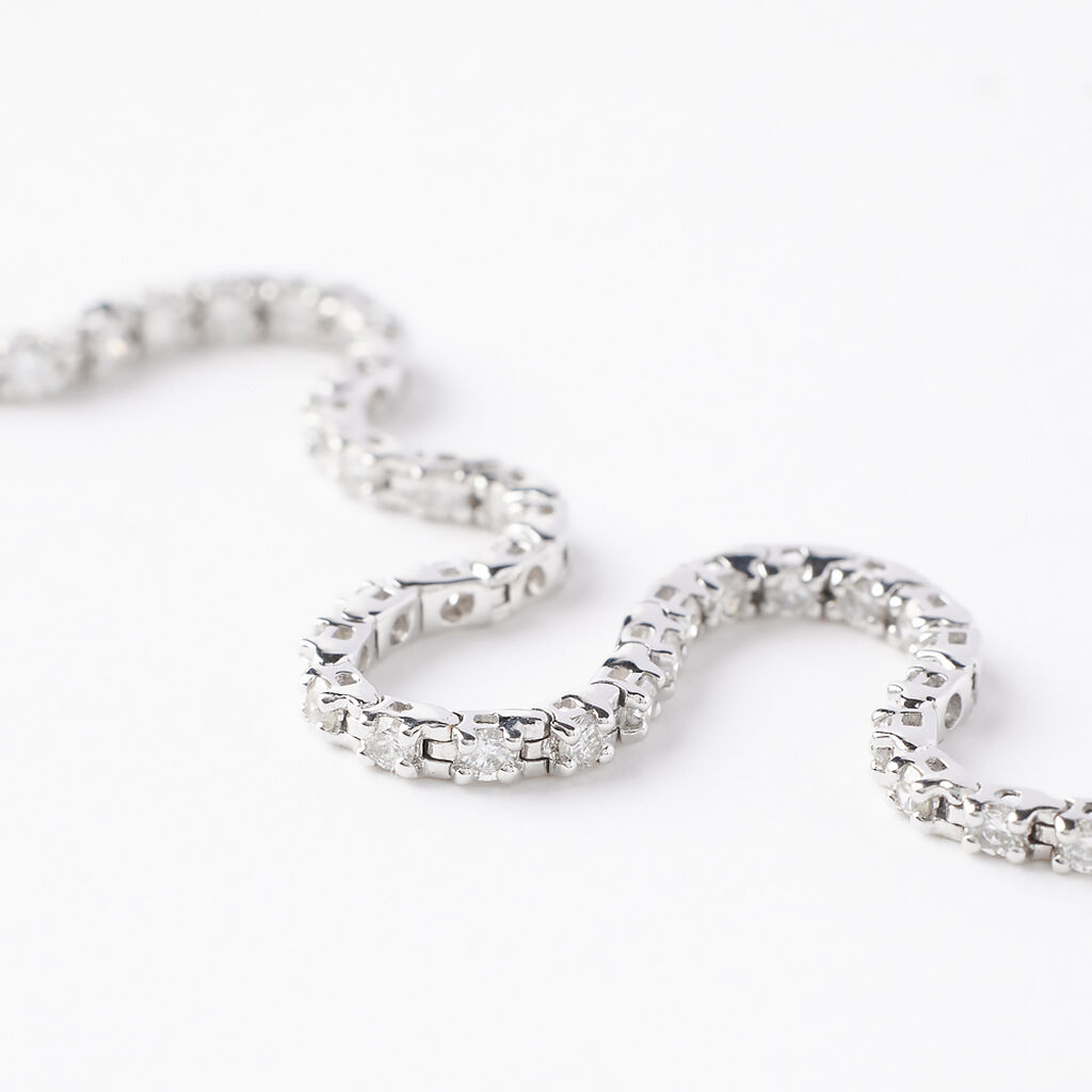 Bracciale Tennis Grace Oro Bianco Diamante - Bracciali Tennis Donna | Stroili