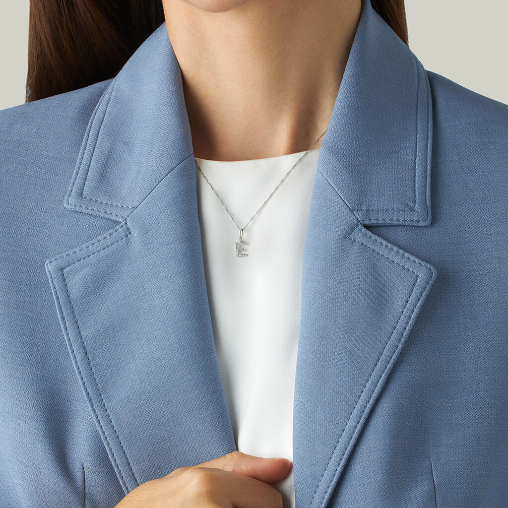Pendente Sophia Oro Bianco Diamante - Ciondoli Donna | Stroili