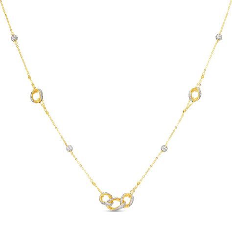 Collana Christelle Oro Giallo Cristallo - Collane Donna | Stroili