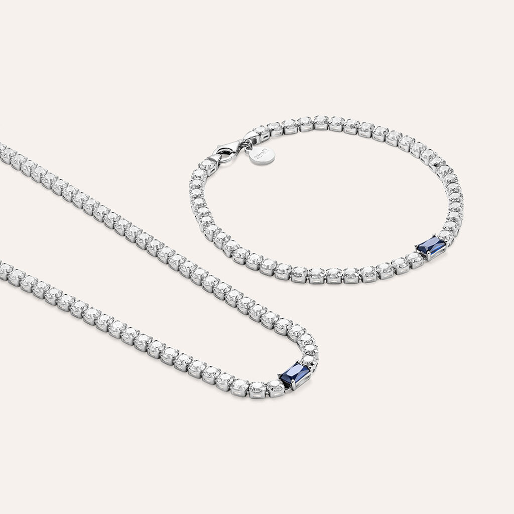 Bracciale Tennis Silver Elegance Argento Rodiato Cubic Zirconia