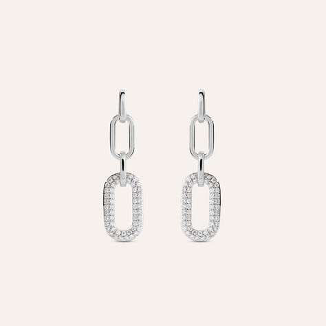 Orecchini Pendenti Silver Shine Argento Rodiato Cubic Zirconia - Orecchini Pendenti Donna | Stroili