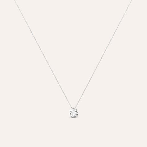 Collana Punto Luce Claire Oro Bianco Cubic Zirconia - Collane Punto Luce Donna | Stroili