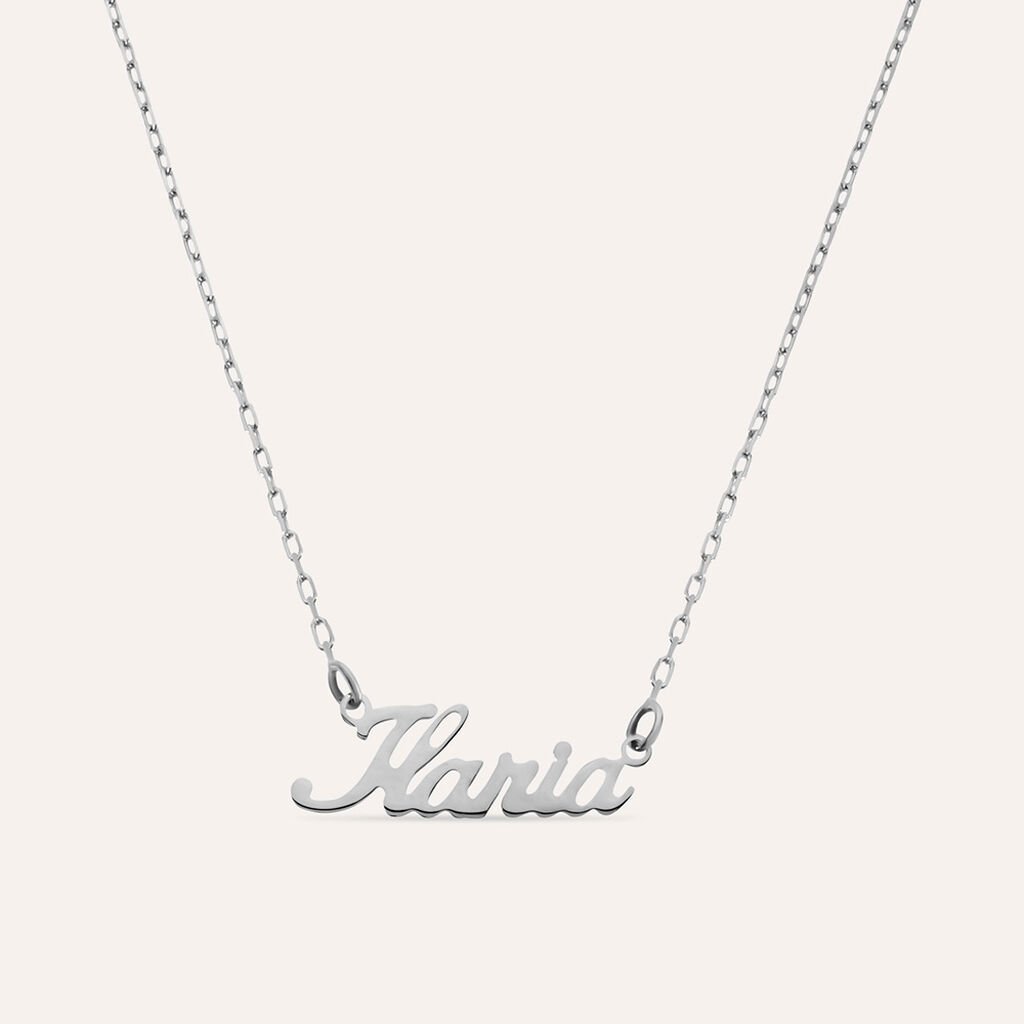 Collana Ilaria Gold Names Oro Bianco