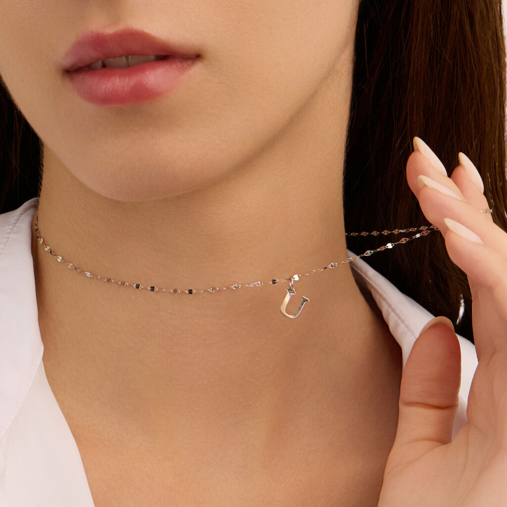 Pendente Poème Oro Bianco