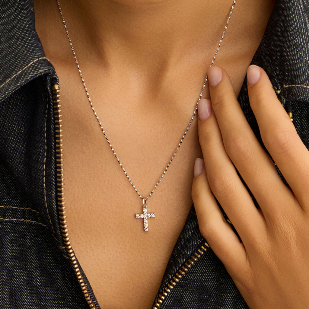 Pendente Love Beats Argento Rodiato Cubic Zirconia