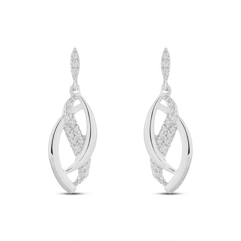 Orecchini Pendenti Claire Oro Bianco Cubic Zirconia - Orecchini Pendenti Donna | Stroili