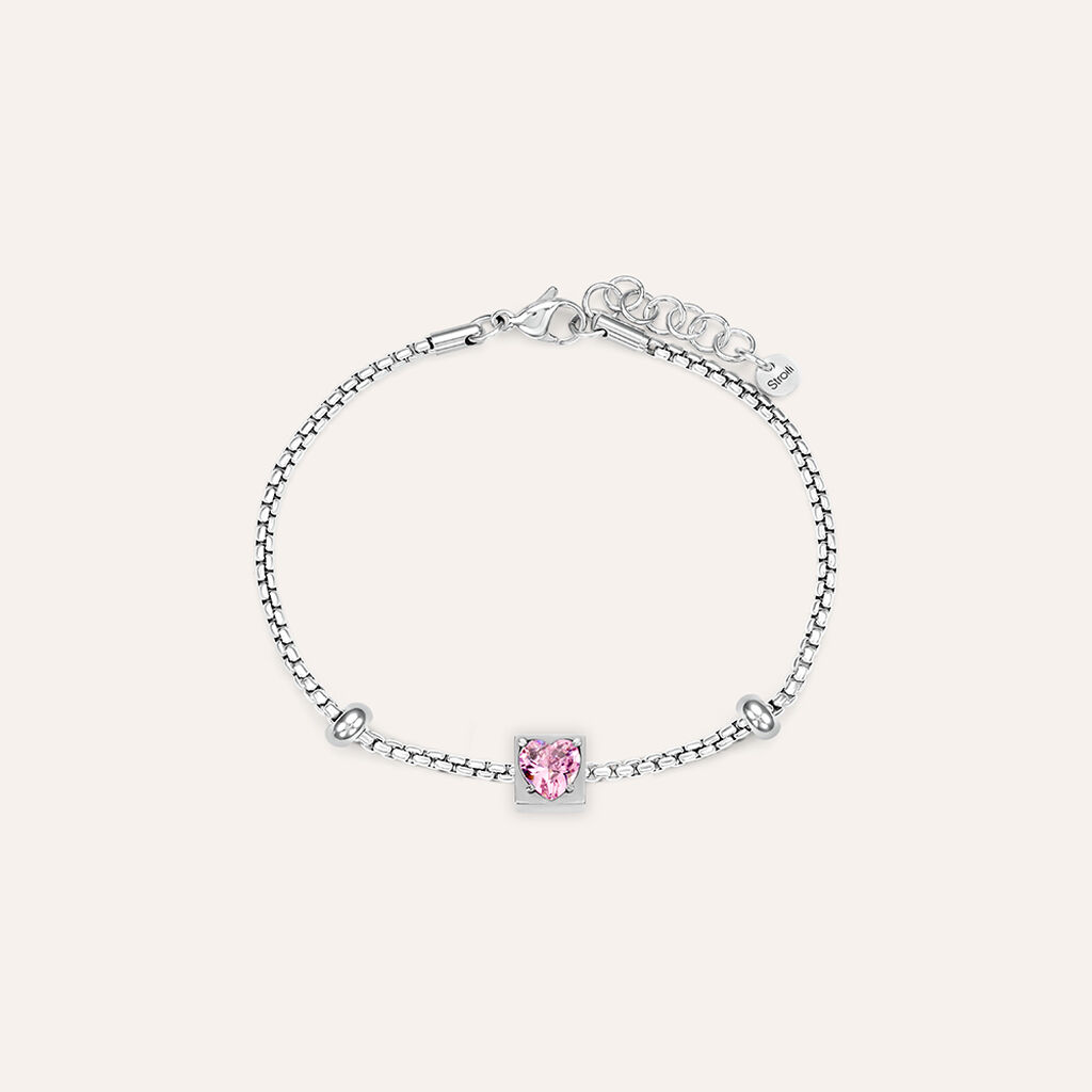 Bead Essential Code Acciaio Cubic Zirconia