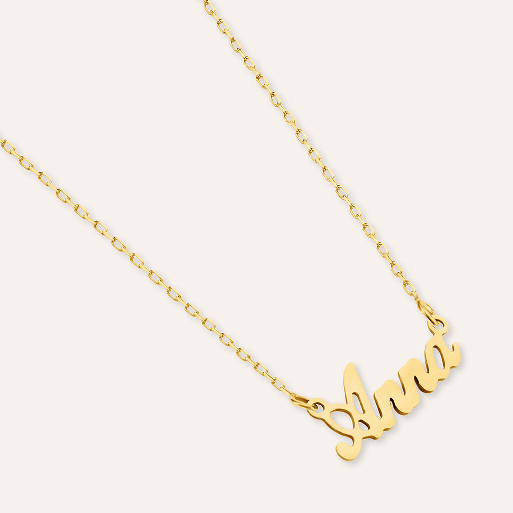 Collana Anna Gold Names Oro Giallo