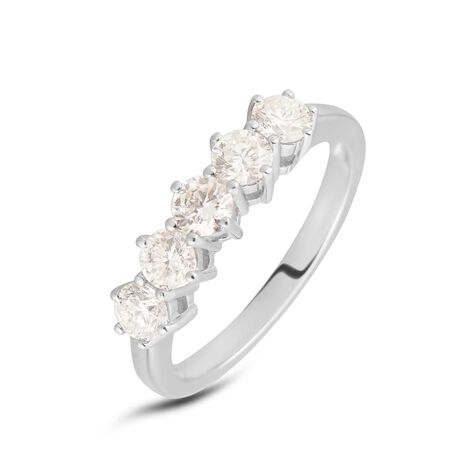 Anello Riviere Firmamenti Oro Bianco E Diamante - Anelli Riviere Donna | Stroili