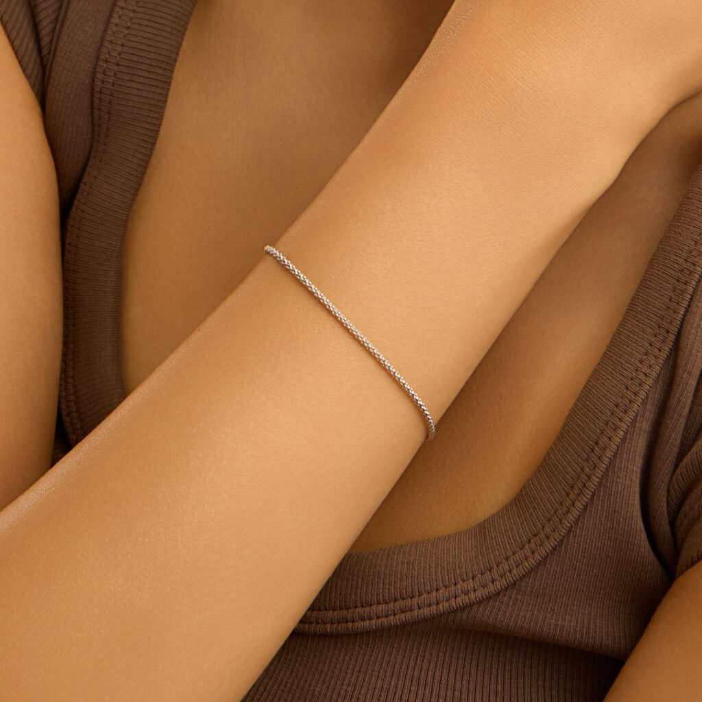 Bracciale Catena Silver Collection Argento Rodiato