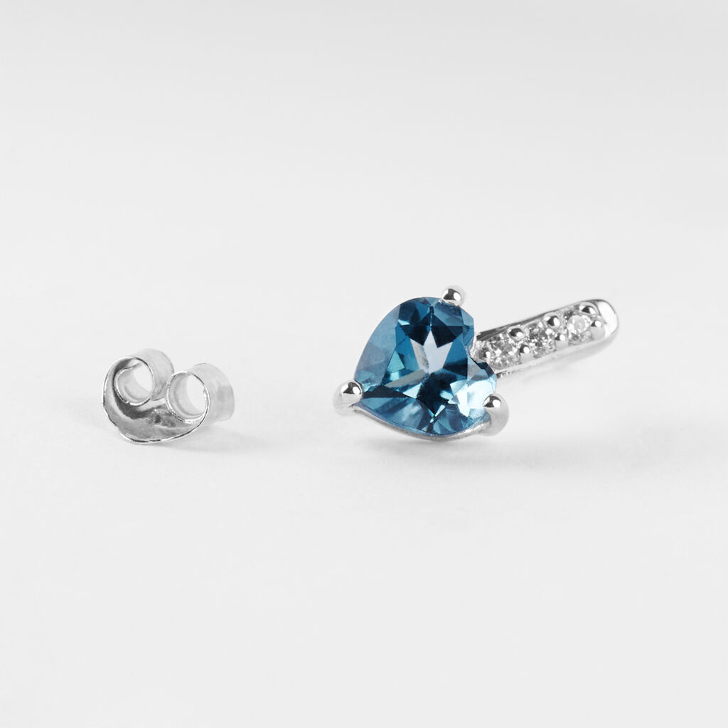 Orecchini Lobo Punto Luce Amélie Oro Bianco Topazio Cubic Zirconia - Orecchini a Lobo Donna | Stroili