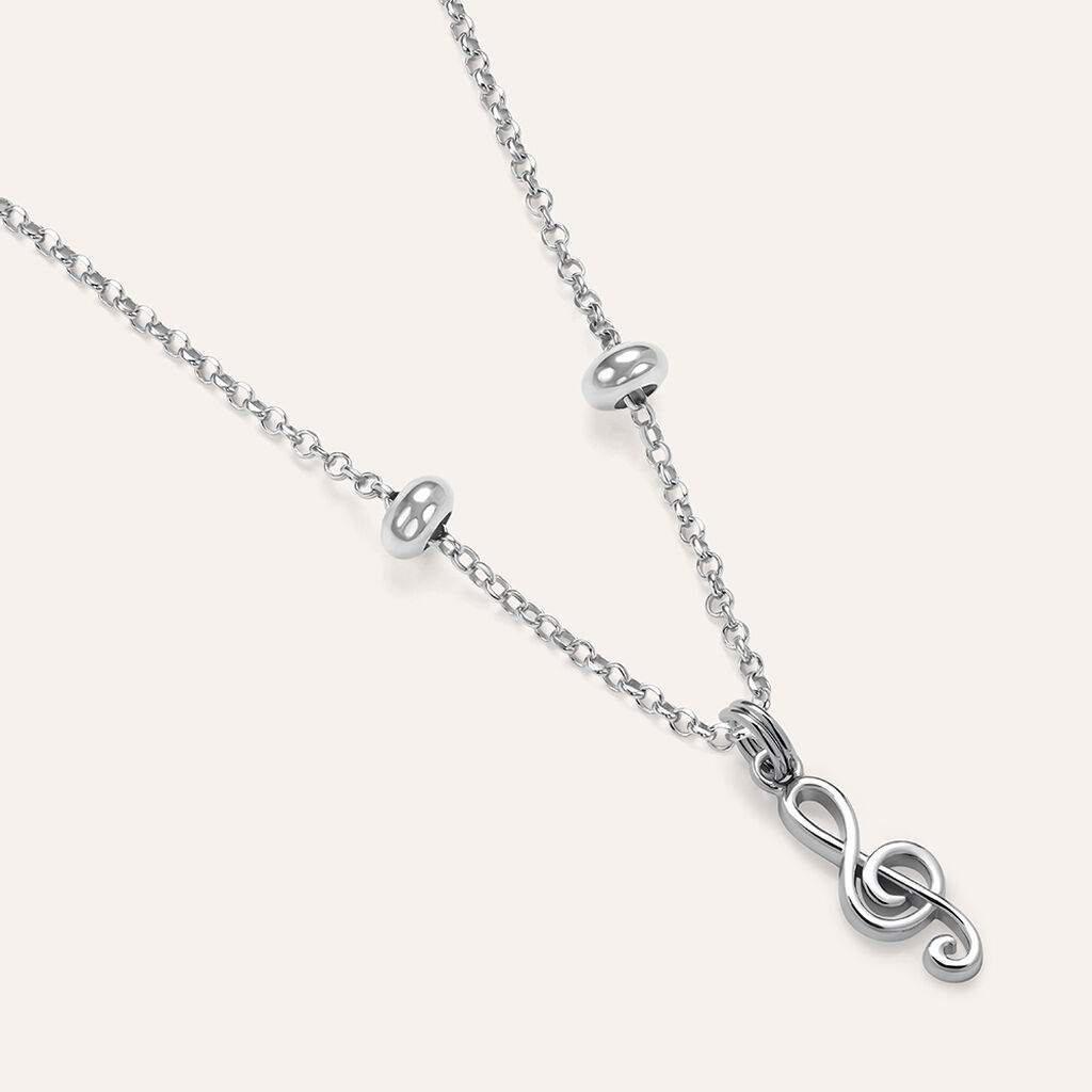 Pendente Love Beats Argento Rodiato