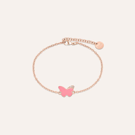 Bracciale Lady Sweet Acciaio Rosa Cristallo - Bracciali Donna | Stroili
