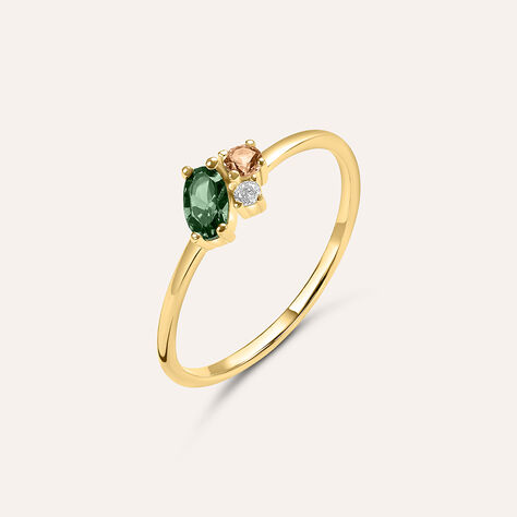 Anello Fantasia Claire Oro Giallo Cubic Zirconia - Anelli con Pietre Donna | Stroili