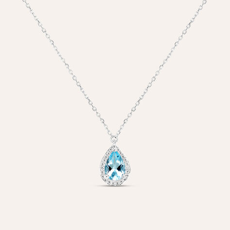 Collana Punto Luce Amélie Oro Bianco Topazio Cubic Zirconia - Collane Punto Luce Donna | Stroili