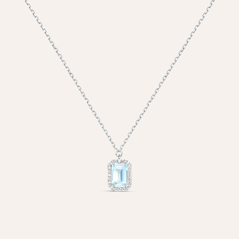 Collana Am&eacute;lie Oro Bianco Topazio Cubic Zirconia - Collane Donna | Stroili