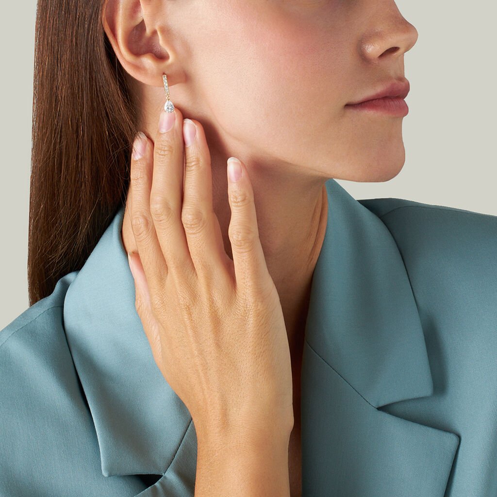 Orecchini A Cerchio Toujours Oro Giallo Cubic Zirconia - Orecchini a Cerchio Donna | Stroili
